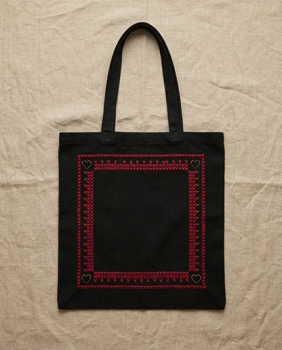 Carta Tote Bag – Black canvas