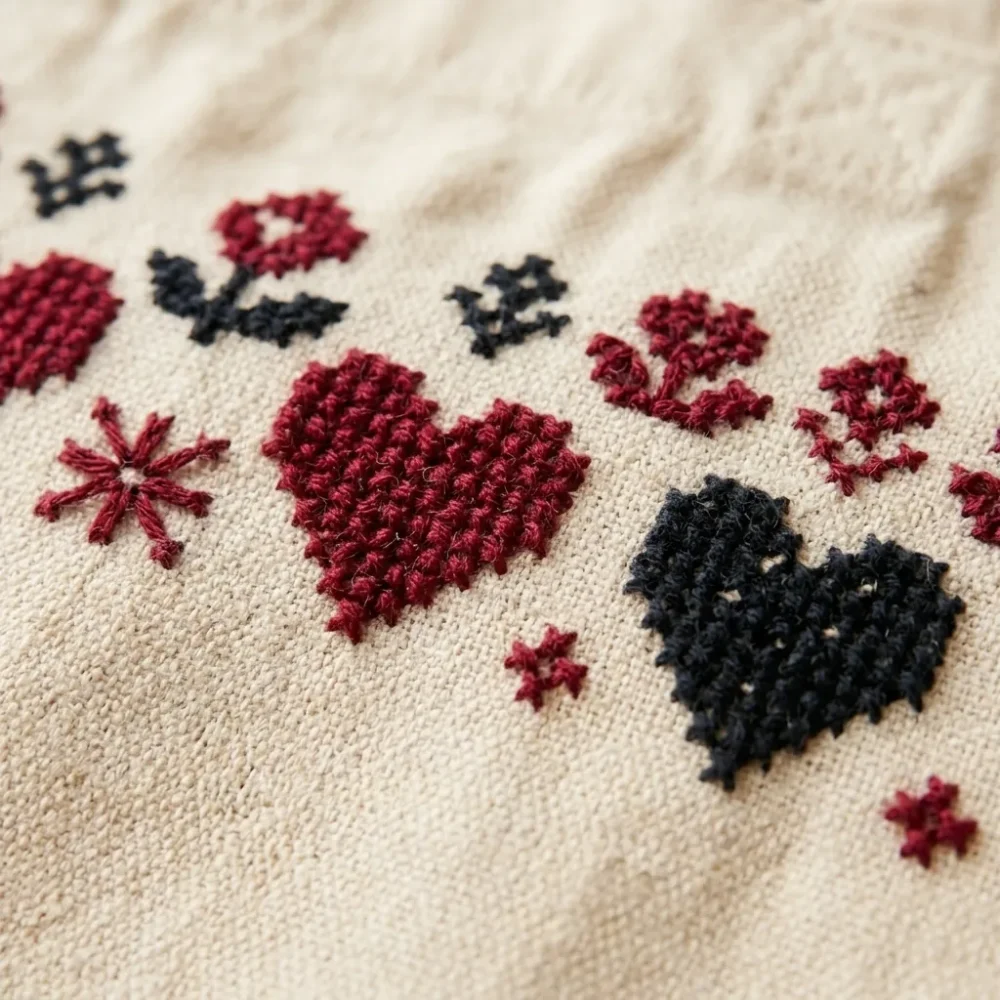Bordado Band Tote – embroidery detail