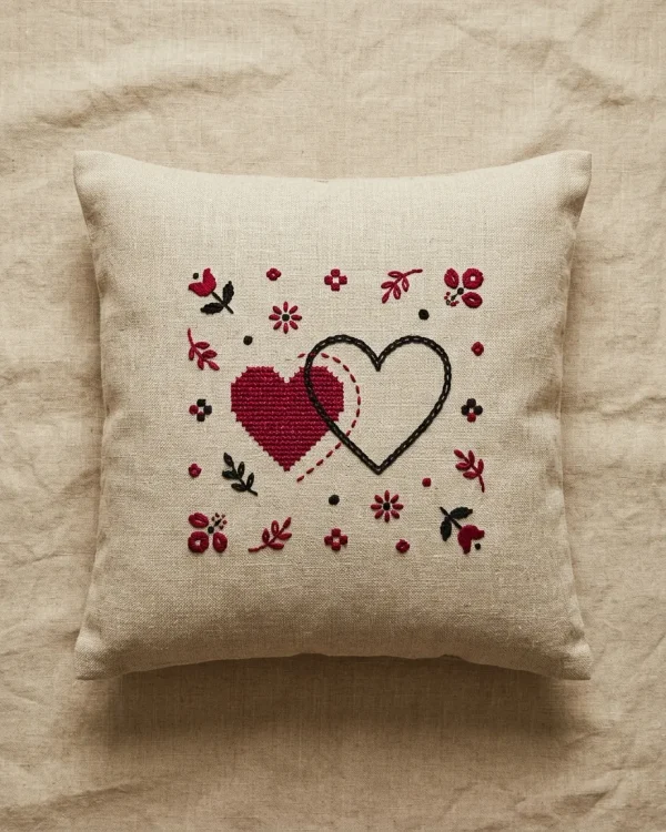 Coração Pillow Cover