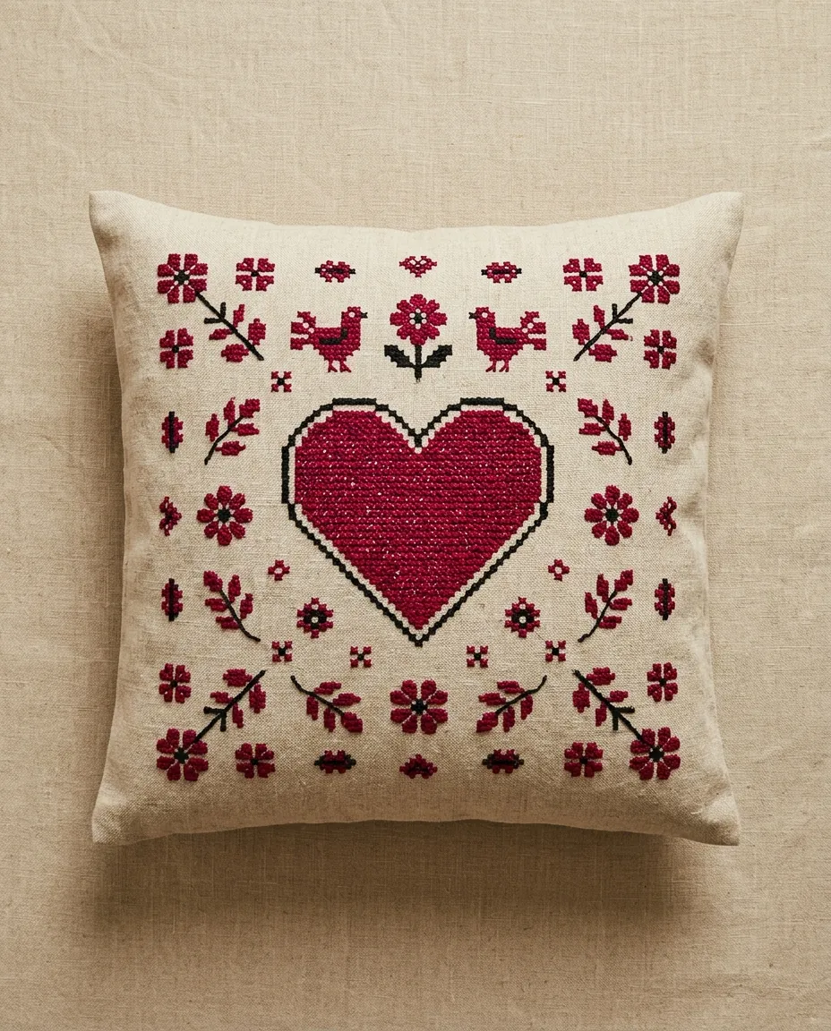 Grand Coração Pillow Cover