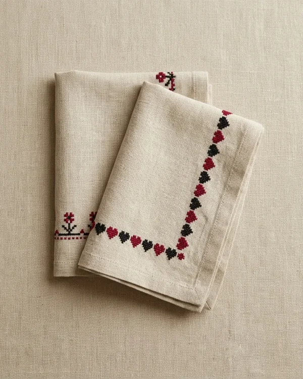 Little Hearts Napkins, Set of 2