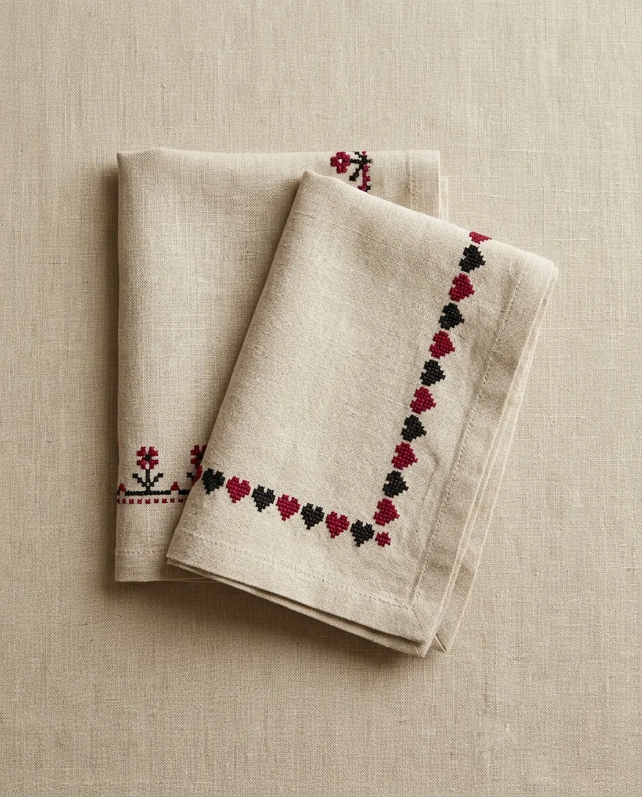 Little Hearts Napkins, Set of 2