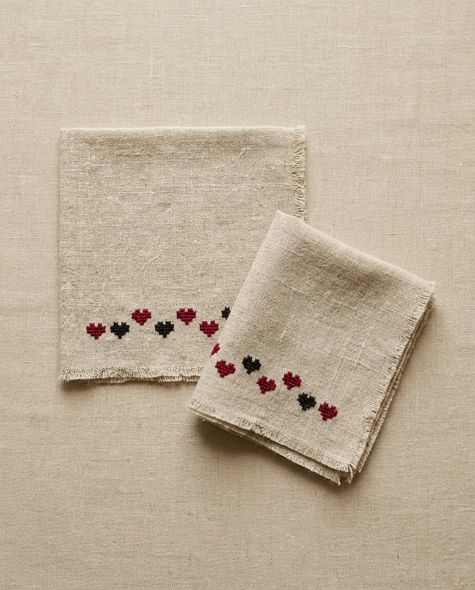 Little Hearts Handkerchief Set