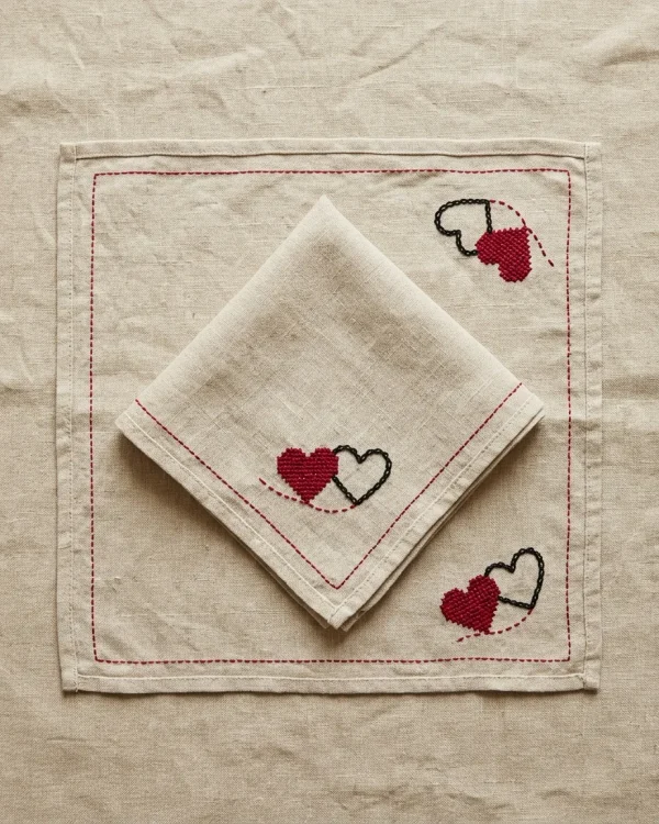 Coração Handkerchief Set
