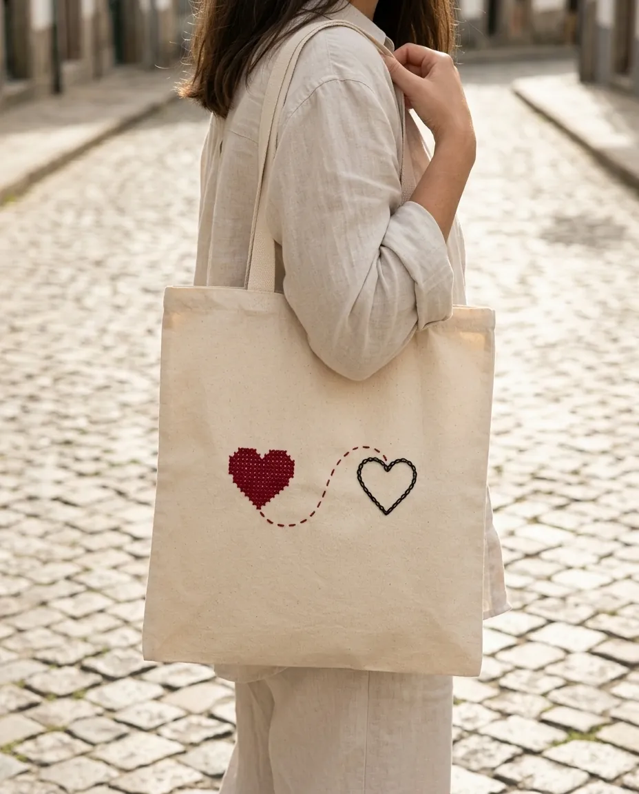 Coração Tote Bag – in use