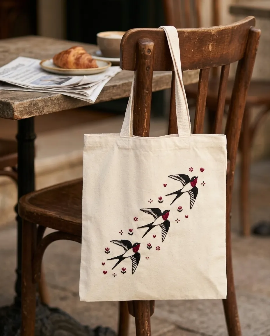 Andorinha Tote Bag – in use
