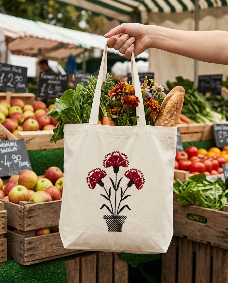 Cravo Market Tote – in use