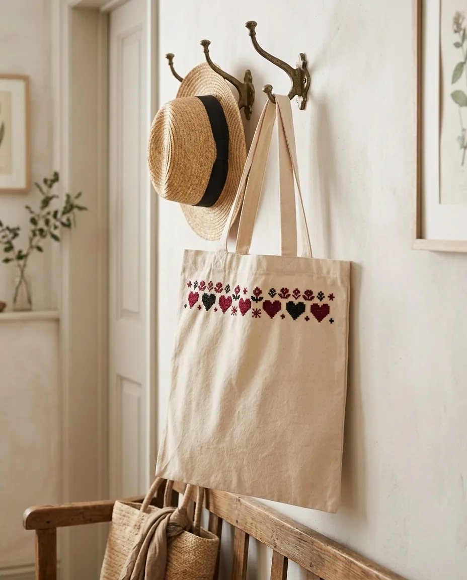 Bordado Band Tote – in use