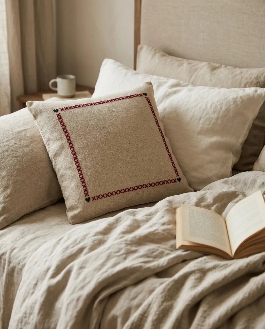 Carta Pillow Cover – in use