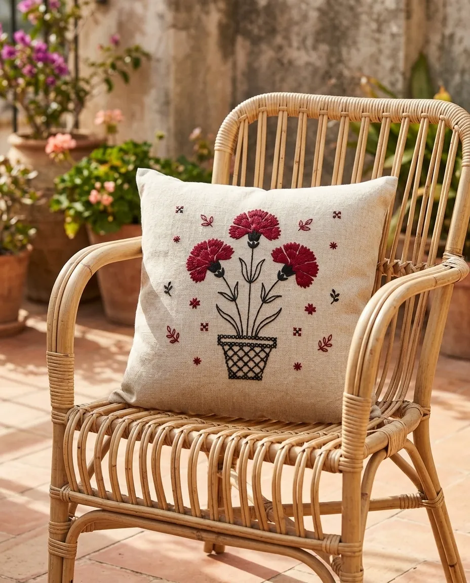 Cravo Pillow Cover – in use