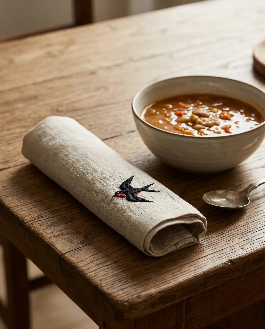 Andorinha Napkins, Set of 4 – in use