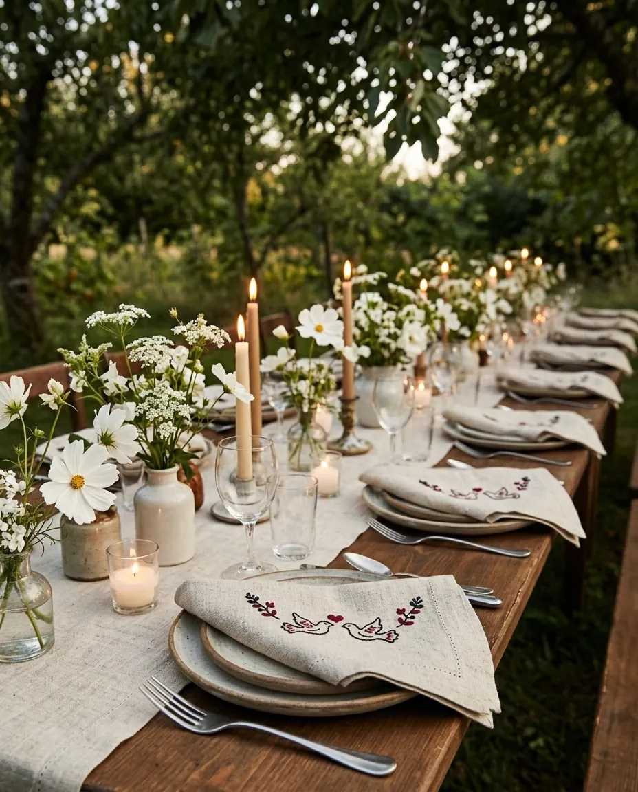 Pombas Napkins, Set of 6 – in use
